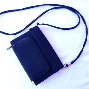 Small black shoulder purse or clutch